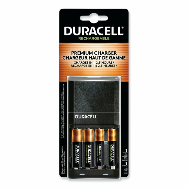 Duracell ION SPEED 4000 Hi-Performance Charger, Incl 2 AA, 2 AAA NiMH Batteries CEF27